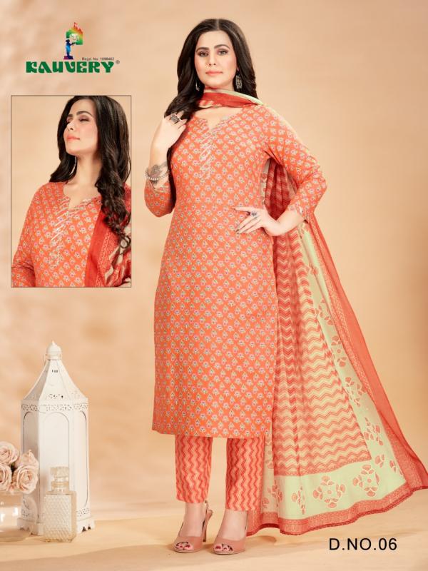 Kauvery Libas Vol 1 Ready Made Cotton Suit Collection